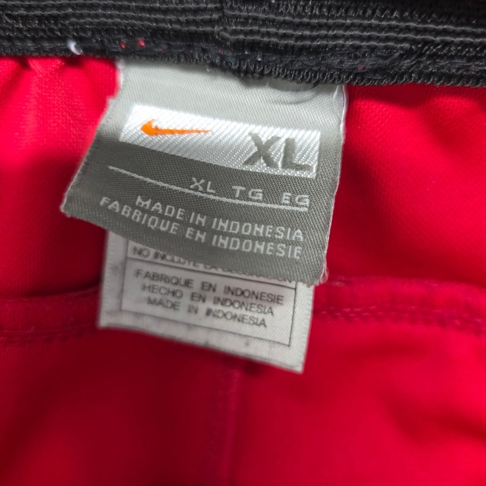 Nike Mens Red Athletic Soccer Shorts XL White Piping 341543-657 FA09 - Picture 2 of 7